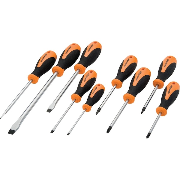 Tools 9 Piece Assorted Screwdriver Set, Comfort Grip Handles